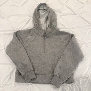 Women’s lightweight gray zip up fleece jacket- size medium